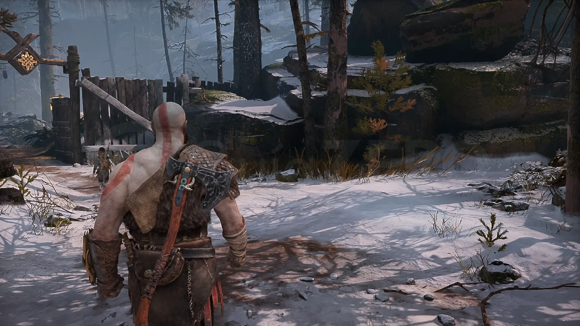 Guia De God Of War 2018 - Ubicacion De Secreto 01 Del Capitulo 01 - Los Arboles Marcados En Guia Zero